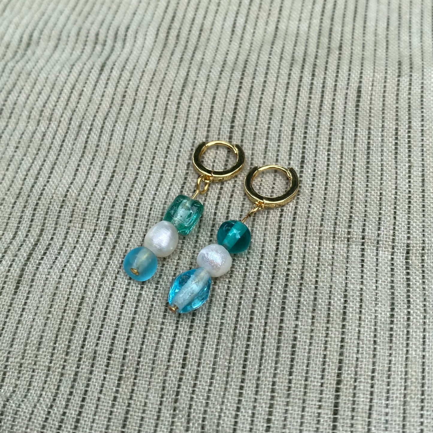 Beaded Pearl Earrings