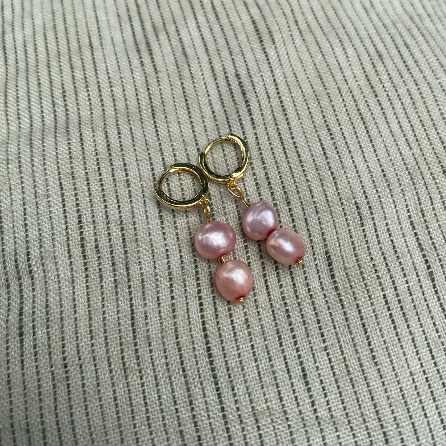 Beaded Pearl Earrings