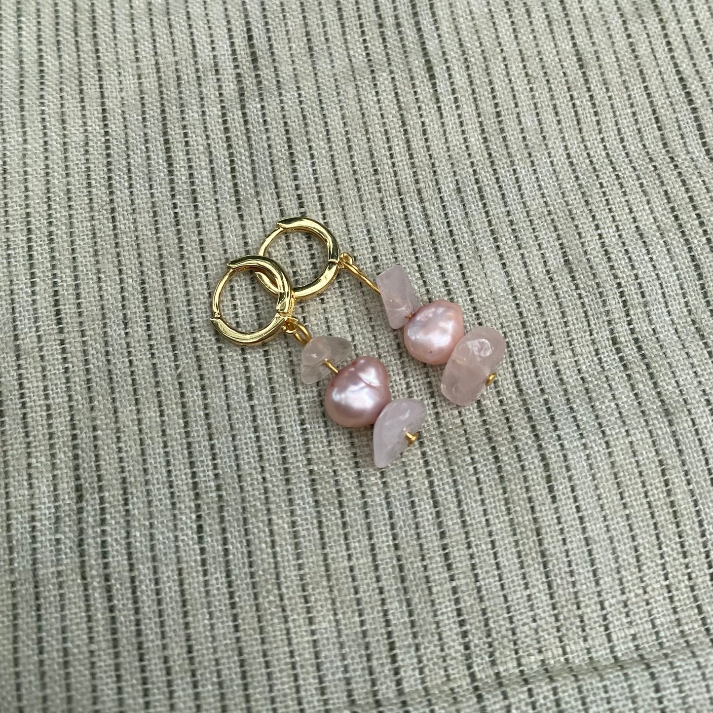 Beaded Pearl Earrings