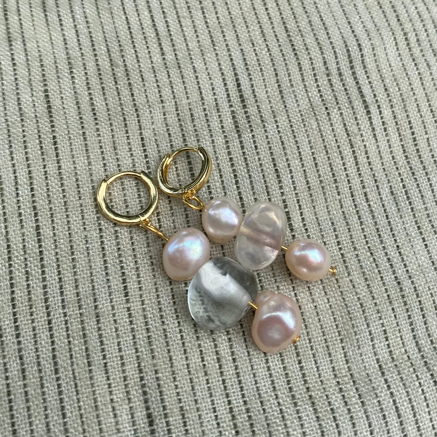 Beaded Pearl Earrings