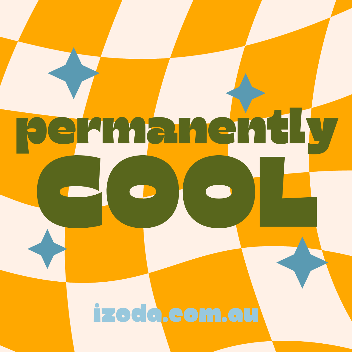 'Permanently Cool' Sticker