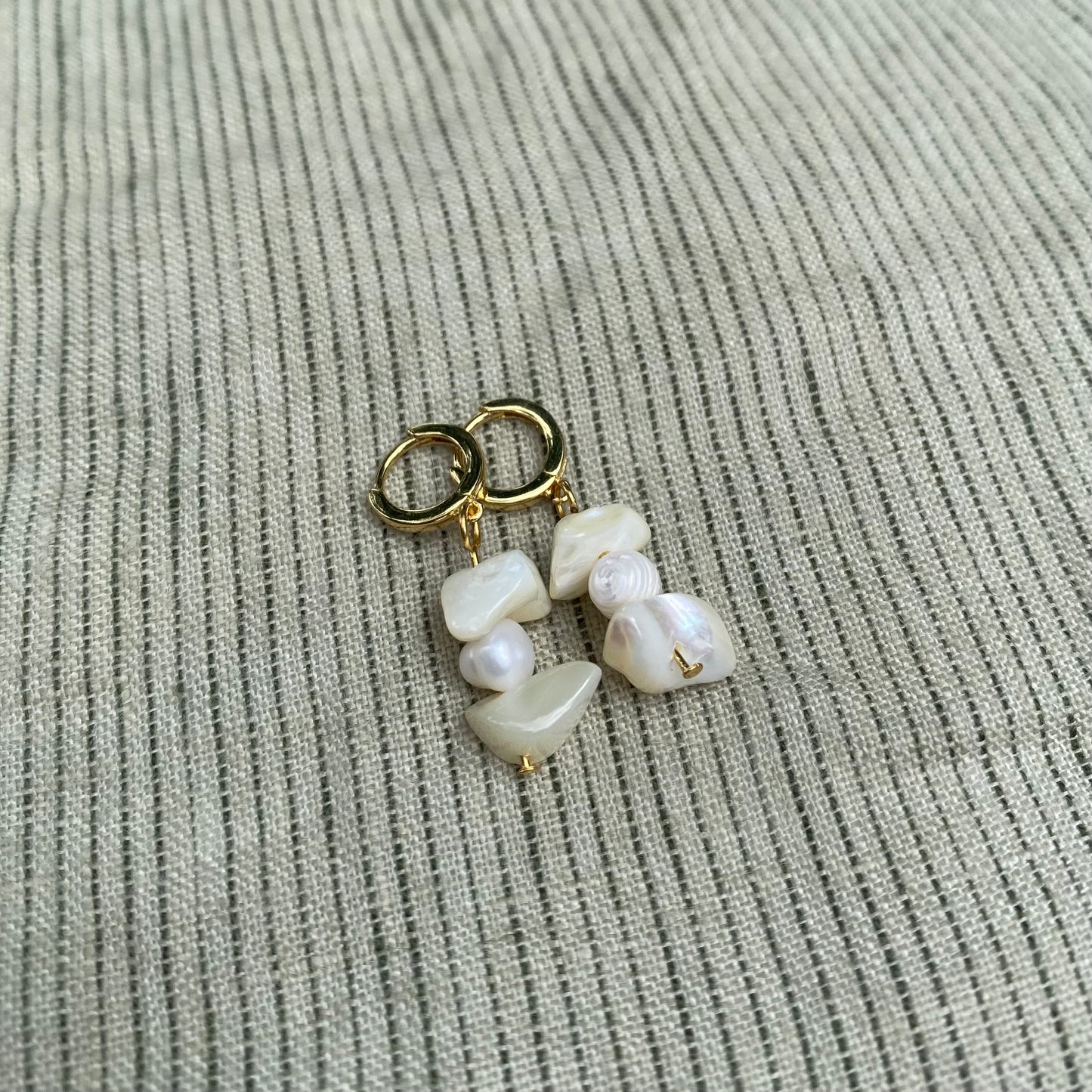 Beaded Pearl Earrings