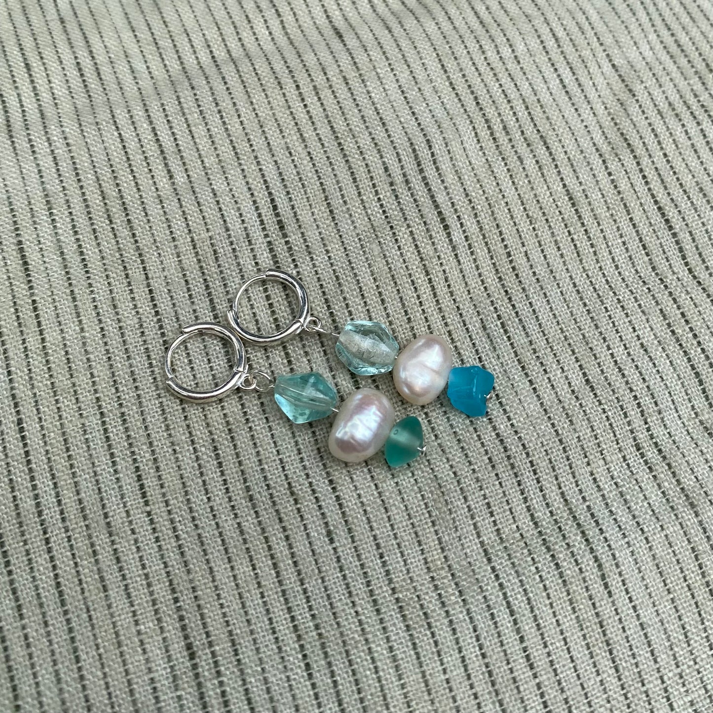 Beaded Pearl Earrings