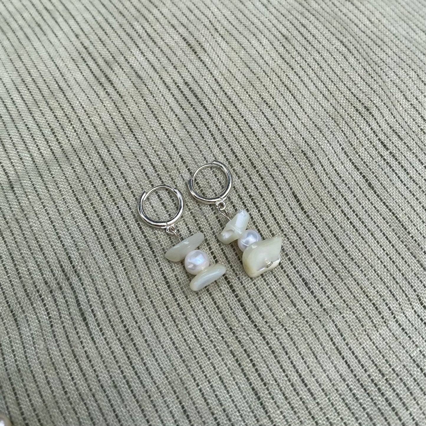 Beaded Pearl Earrings