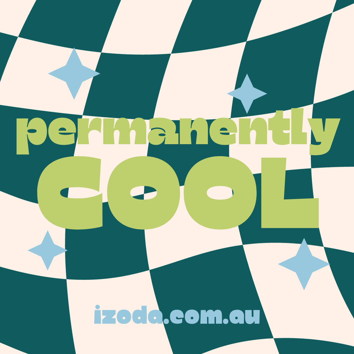 'Permanently Cool' Sticker