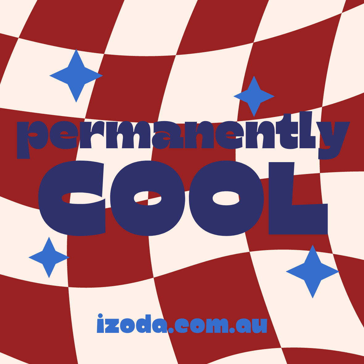 'Permanently Cool' Sticker