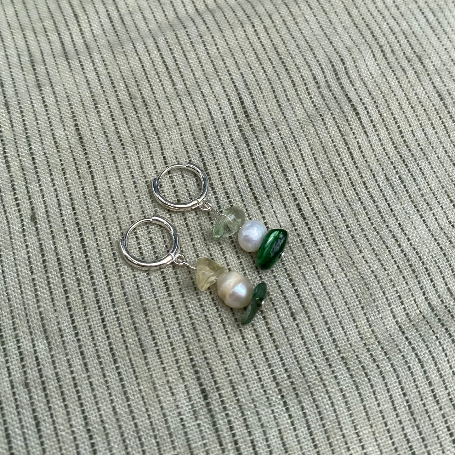 Beaded Pearl Earrings