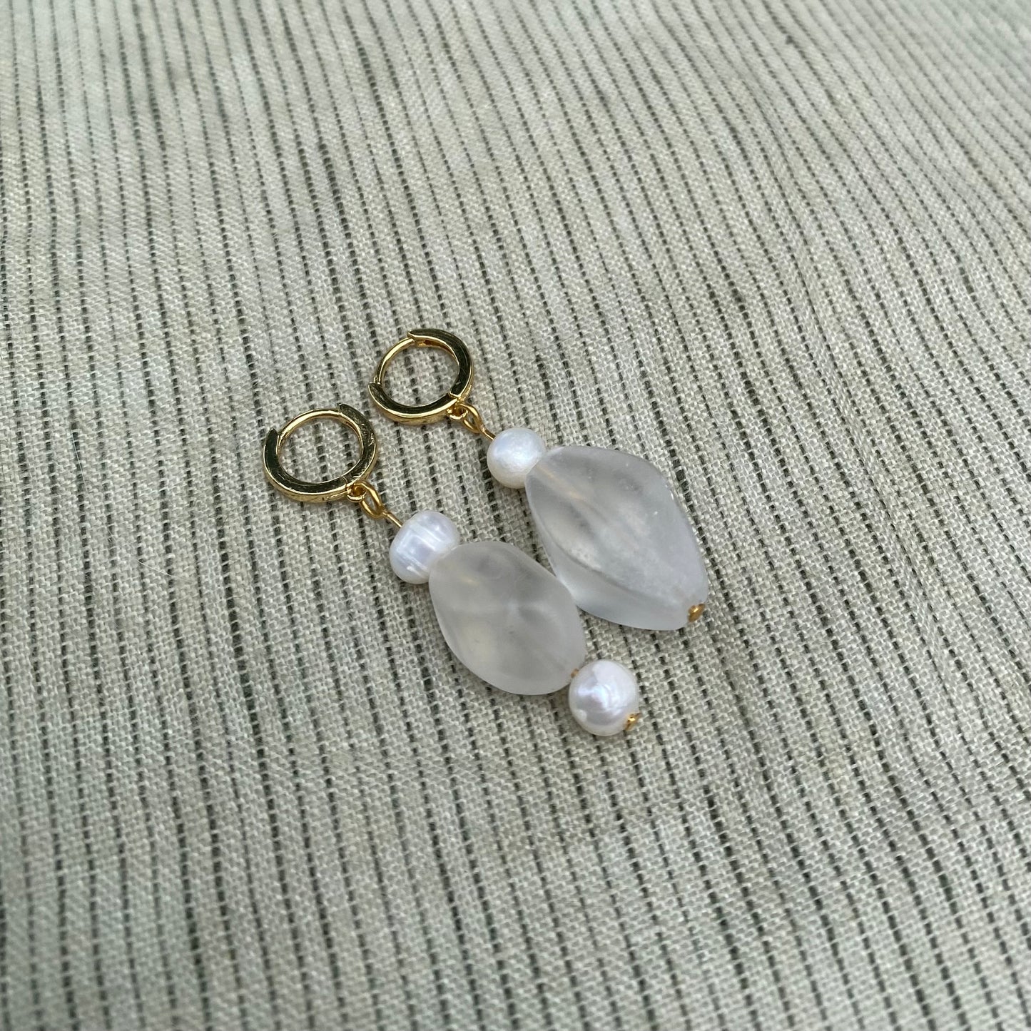 Beaded Pearl Earrings