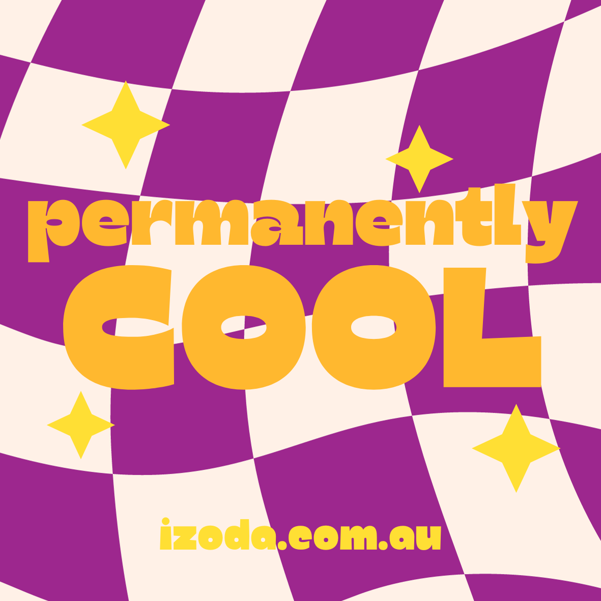 'Permanently Cool' Sticker