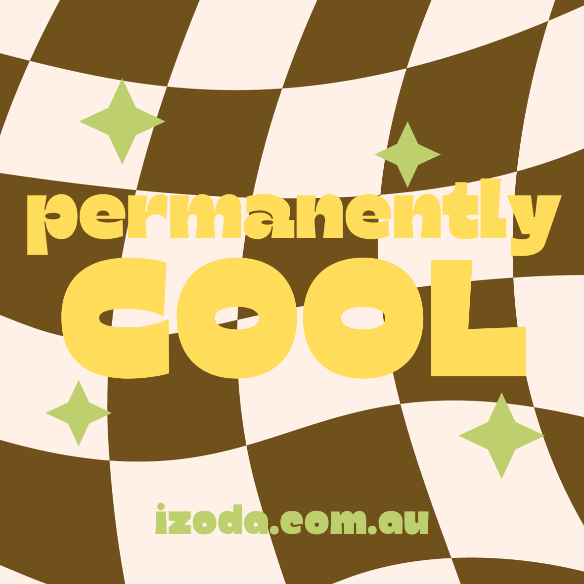 'Permanently Cool' Sticker