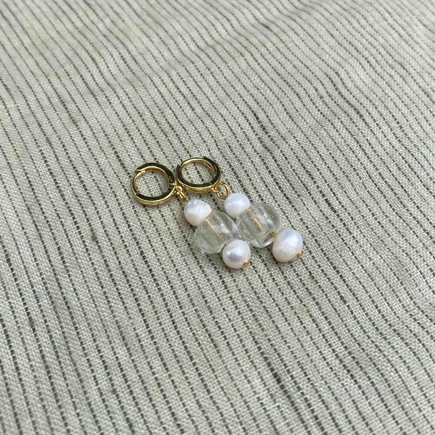 Beaded Pearl Earrings