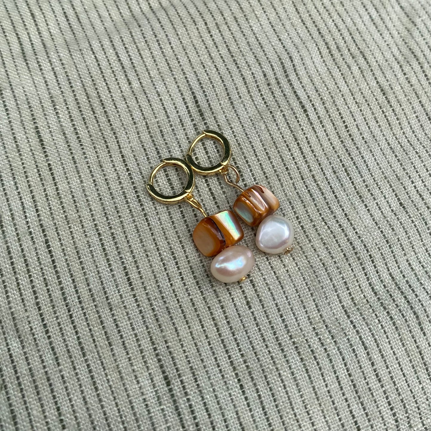 Beaded Pearl Earrings