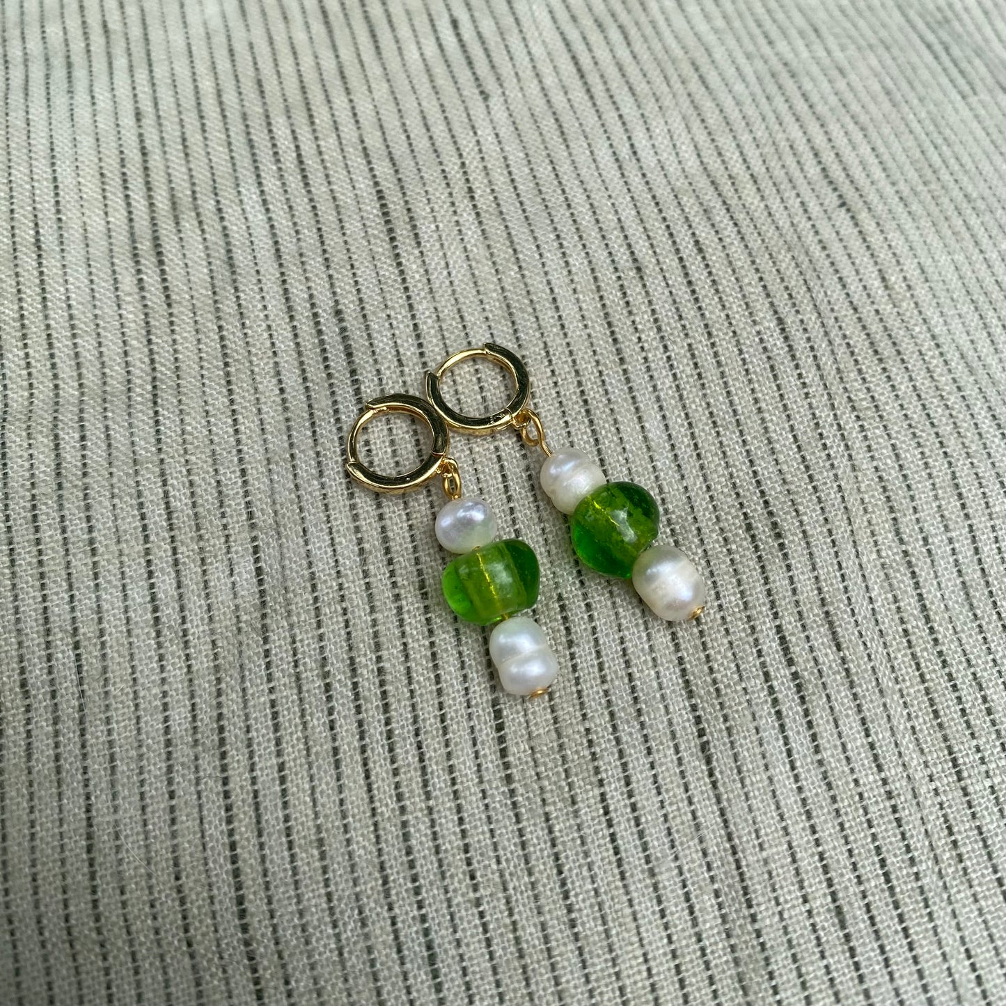 Beaded Pearl Earrings