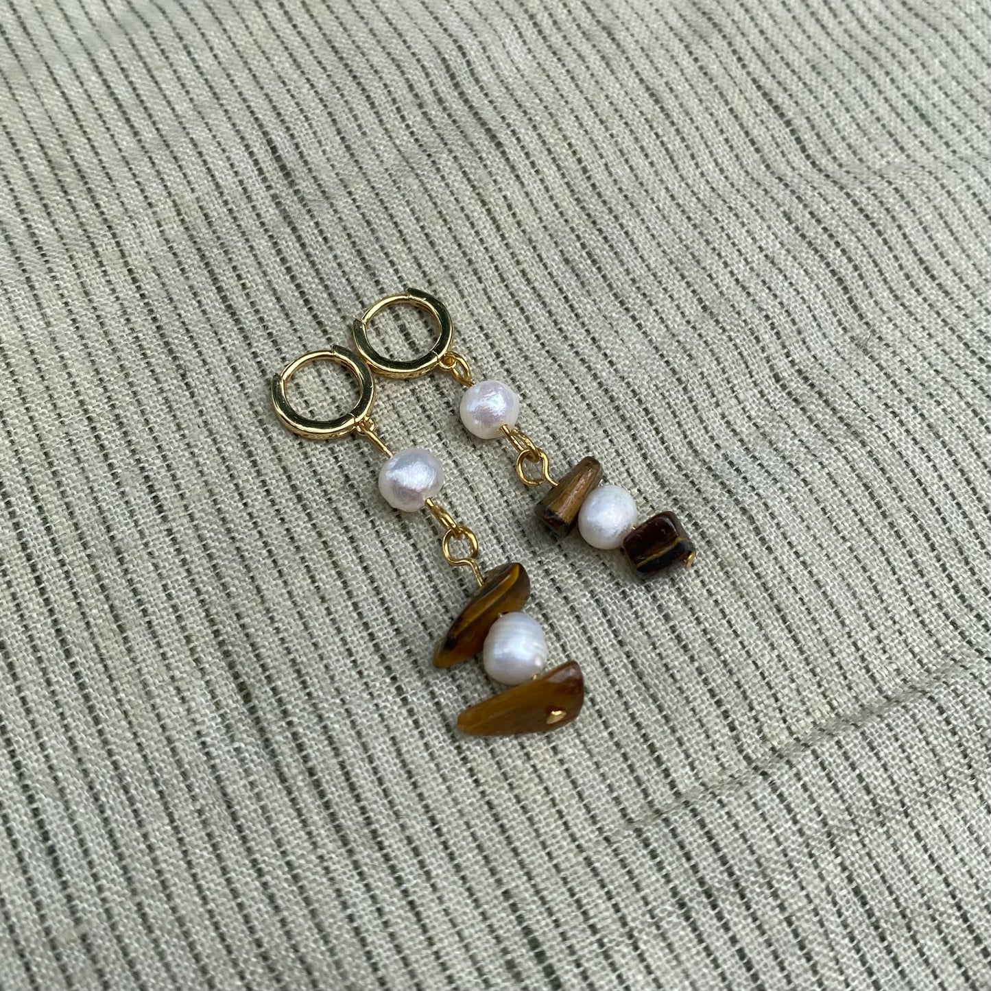 Beaded Pearl Earrings