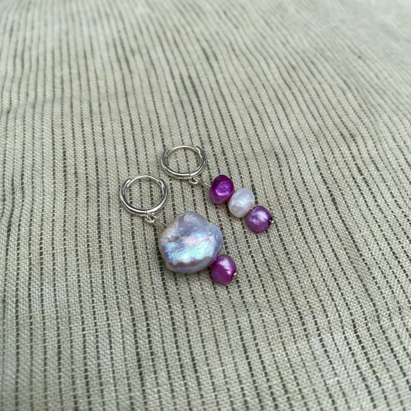 Beaded Pearl Earrings