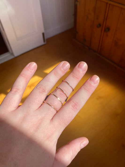 Handmade Gold Stacker Ring