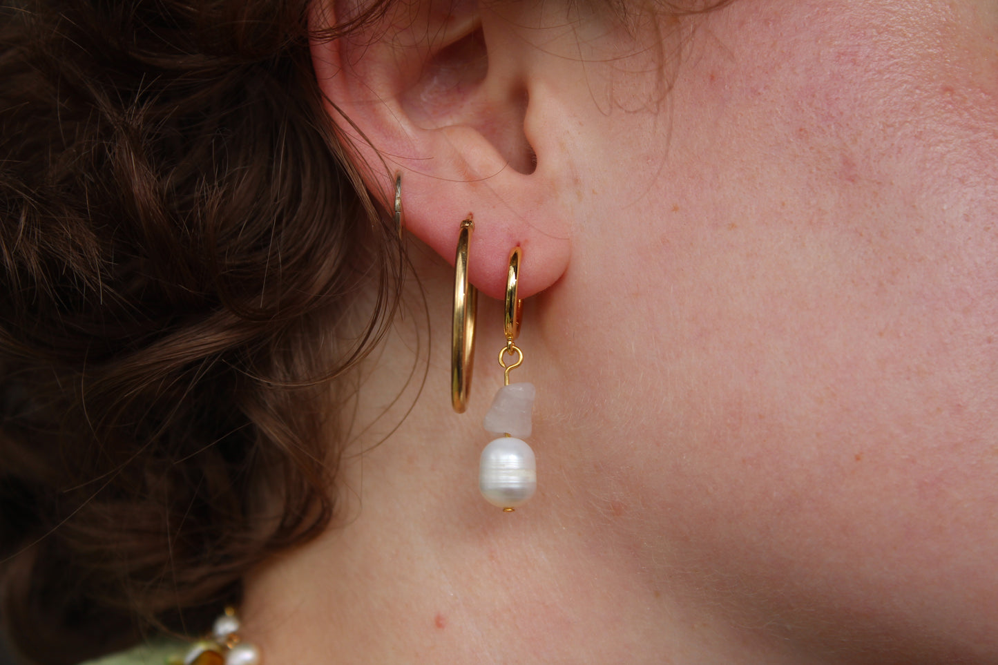 Beaded Pearl Earrings