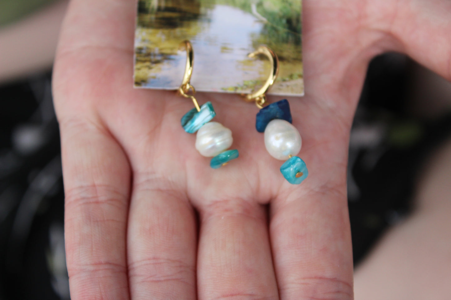 Beaded Pearl Earrings